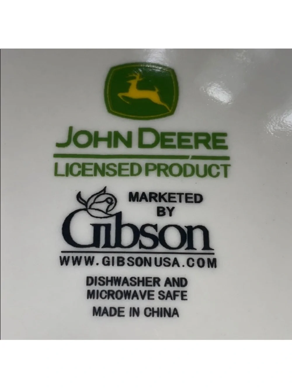 Gibson John Deer Ceramic Mixing Bowls 3 Pc Nesting Bowl Set 8” 9” 10”